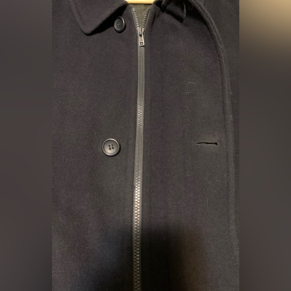 London Fog Classic dark blue Wool Coat - Picture 6 of 9